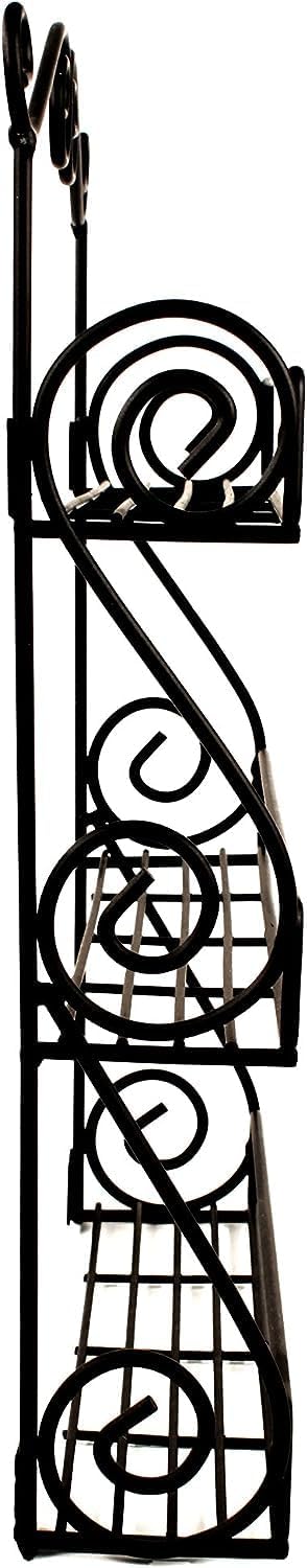 FitWell Scroll Wall Mount Spice Rack, 3-Tier Traditional Spice Rack for Kitchen and Bathroom Organizer