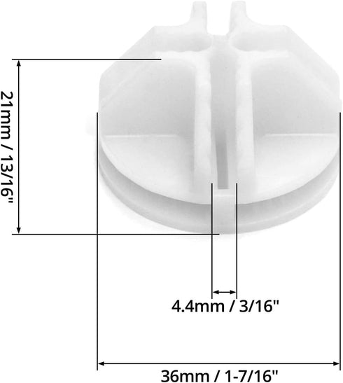 QWORK Wire Storage Connectors - 100 Pcs C&C Grid Clips for Modular Storage Cubes Interlocking Buckle, White