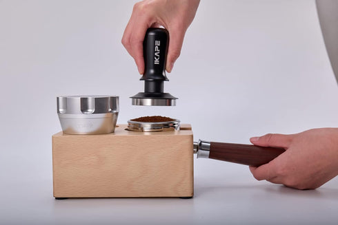 IKAPE 58.35mm Espresso Tamper, Premium Barista Coffee Tamper with Calibrated Spring Loaded, Stainless Steel Base
