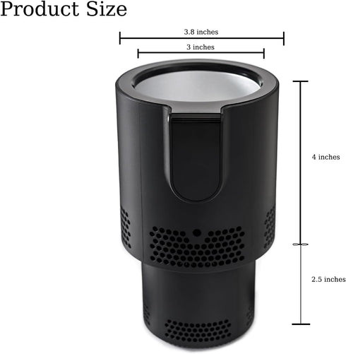 2 1 Car Cup Heater,Portable Warmer and Colder Auto Car Cup, LED Smart in Coffee Cup, Practical Car Refrigerator Cooler