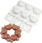 6 Cavity Bear Silicone Chocolate Mold for DIY Cake, Ice Cubes, Pastry, Biscuit, Manual Baking Accessories
