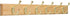 Franklin Brass R33120K-PNB-R Heavy Duty Coat and Hat Hook Rack - 26-1/2 in. Lacquered Pine and Brass