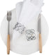 Set of 4pcs Silver Crystal Napkin Rings Handcraft Sparkly Holders for Special Occasions