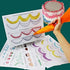 Icing Piping Nozzles Practice Drawings, Cake Pastry Beginner Practice Paper for Fondant Decorating, 23 Patterns