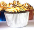 Eoonfirst Silver Foil Cupcake Case Liners, 198 Pcs Baking Muffin Paper Cups
