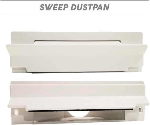 OVO White Universal Central Vacuum - Automatic Sweep Dustpan Finish