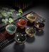6pc Ceramic Kung Fu Tea Set with Japanese Tea Cup and Sake Cup, 2.1oz Capacity, Available in 6 Colors