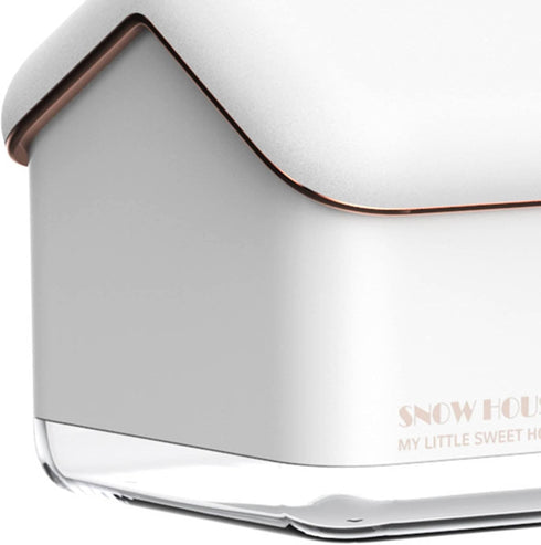 Desktop Humidifier, Snow House Humidifier with 2 Speed Adjustment, Portable Silent USB Plug In Gift with Night Light