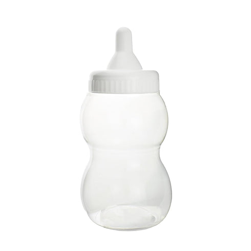 Homeford Jumbo Milk Bottle Coin Bank Baby Shower Plastic Container, 13-inch, White