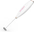 Powerful Handheld Milk Frother - Easy-to-Grip Electric Mixer, Twister-Design Mini Mixer for Powder Drinks, Rose Gold
