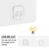 9 Pack FGSAEOR Shower Caddy Adhesive Replacement Strips, Heavy Duty Clear Waterproof Sticky Hooks, No Drilling Wall