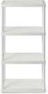 Gracious Living 4 Shelf Organizer System for Home, Garage, Basement, and Laundry - Fixed Height, White