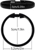 Premium Plastic Shower Curtain Rings - Easy Snap Closure Shower Curtain Hooks, O Shape, Black, 12Pcs