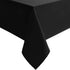 Hiasan Black Square Tablecloth, Waterproof and Spillproof Washable Fabric for Dining Room, 60 x 60 Inch
