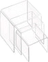 6-Pack Clear Acrylic Display Risers, Showcase Shelf for Figures, Cupcakes, Jewelry Display Stands - 3 Large Size