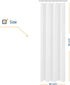N&Y HOME Extra Long Fabric Shower Curtain Liner, 36 x 84 inches, Hotel Quality, Washable, Water Repellent, White