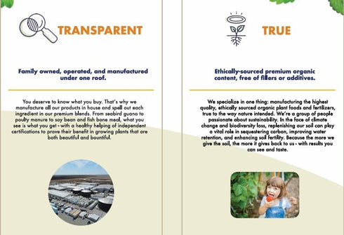 True Organic Multipurpose Plant Food All-Natural Fertilizer for Fruits, Vegetables, Flowers, and Herbs Perfect