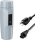 Small Electric Travel Kettle, 300W Fast Water Heater, Mini Tea Coffee Mug for Hotels/Offices/RVs, Elegant Gray