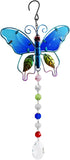 Andiker Crystal Suncatchers Hanging, Stained Glass Butterfly Crystal Ball Prisms Ornament, Rainbow
