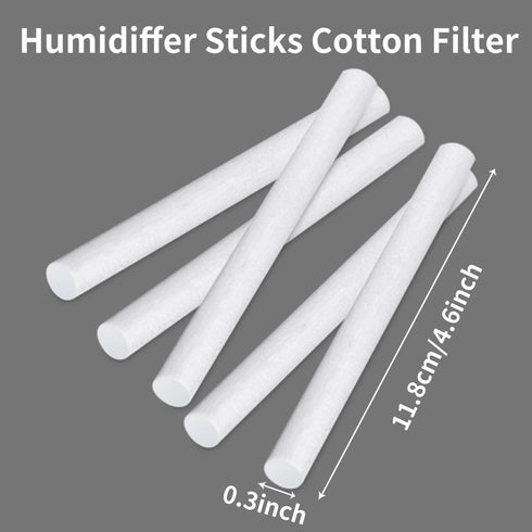Humidifier Filter Cotton Refill Travel Mini Sticks Car Humidifier Replacement Parts for Portable Personal USB Powered Smart Humidifiers in Office Bedroom (4.6 Inch), 10 pieces by bestmoument