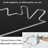 Sexoxo Trash Bag Holder for Cupboards Kitchen Cabinet Door, Stainless Steel Portable Garbage Bins ( with Wall Sticker