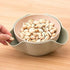 Double Dish Pistachios Bowl, Snack Serving Bowl for Peanuts Pistachios Cherries Edamame Fruits Candy (Green) by Plutreas