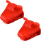 Mini Oven Mitts Gloves - BPA Free Silicone, Heat Resistant Cooking Potholder for Kitchen & Baking (Red)