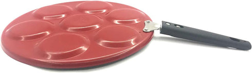 NonStick Mini Uttapam Pan, Mini Pancake Maker, Aluminium Uttapam Tawa with 7 Cavities