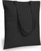 TOPDesign 5-Pack Economical Black Cotton Tote Bag - 16"x15" Lightweight Reusable Grocery Shopping Bags