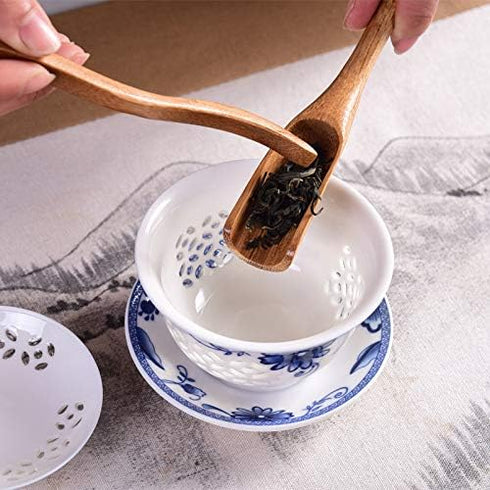 Reusable Silicone Tea Infuser 6 Pack, Tea Bags Strainer Filter Steeper Diffuser Holder with Spoon for Loose Leaf Tea