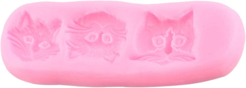 Cat Silicone Fondant Molds for Cake Decorating, Cupcake Topper Candy Chocolate