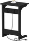 TUTOTAK C Shaped End Table with Charging Station, Side Table, Couch Table