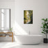 QIXIANG Spring Canvas Wall Art Green Forest Tree River Picture Prints for Living Room Decor (12.00" x 18.00")