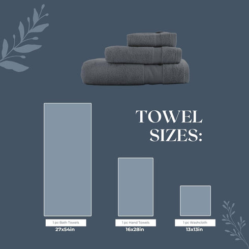 Lux Thread Set 3 100% 600 1 1 1 Set Egyptian Cotton Towel - Piece | Ultra Soft GSM Towels | Bath, Hand, Washcloth |