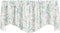 Turquoise Blue Valances for Windows, 53x18 Inches Cotton Curtains for Kitchen or Living Room Beach Coastal Decor
