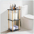 Haeterna 3-Tier Assembly,11.8" 14.1" 31.5" inches. Black Bookshelf, Wooden Bookcase with Open Shelves, for Small