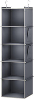 Hanging Closet Organizer, 5-Shelf Closet Hanging Storage Shelves in Grey