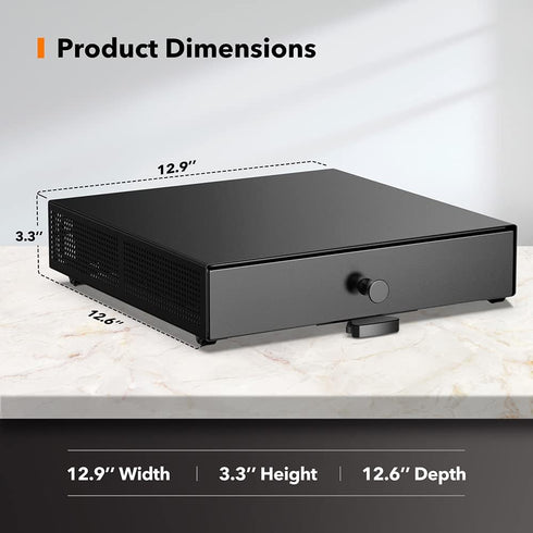 Goldlion K Cup Holder Sliding Tray, Pull Out Coffee Pod Organizer, Rolling Storage Drawer for Countertop Maker Stand