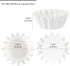 Caperci Heavy Duty White Mini Cupcake Liners, 200 Counts, Grease-Resistant Muffin Baking Cups, No Muffin Pan Needed