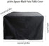FLR 48x48x29in Patio Table Cover Square Black Waterproof Outdoor Dinner Protector Dust-Proof Table Desk Cover Furniture