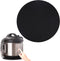 Sliding Mats for Ninja Foodi and Instant Pot, Round Mats for Moving Small Appliances, Coffee Makers, Air Fryer (Rubber,