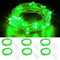 YKB 6 Pack Green LED Starry String Lights with 20 Mini LEDs on