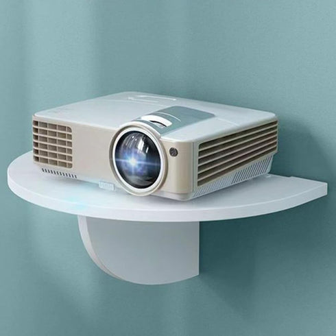 Router Shelf Brackets Projector Mount Cell Phone Accessories Phone Holder Security Camera Bracket Storage Holder Dvd Shelf Wall Shelf White Wifi Projector Stand Wooden Semicircle