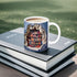 3D 11oz Library Bookshelf Mug, Bookshelf Design Ceramic Coffee Cup with Visual Effect, Book Lovers Gifts for Readers