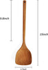 FJNATINH Wooden Spatula with Long Handle for Cooking - Kitchen Cookware