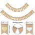2 Pieces Mr and Mrs Banner, Just Married Burlap Wedding Bridal Shower Garland for Party