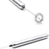 ROMAUNT 304 Handheld Milk Frother Electric Battery Operated Portable Milk Foamer for Coffee Latte Stainless Steel Whisk