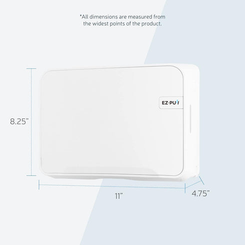 3200-EZ EZbrnd Wall Mount MULTIFOLD Paper Towel Dispenser for Kitchen/Bathroom/Office/RV/Airbnb, White