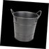 Small Black Metal Food Container, Portable Ice Bucket, Mini Tinplate Basket, Dipping Sauce Snack Bucket, Metal Barrel