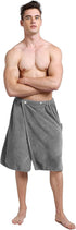 SINLAND Microfiber Mens Bath Wrap Water Absorbent Quick Dry Spa Sauna Wrap